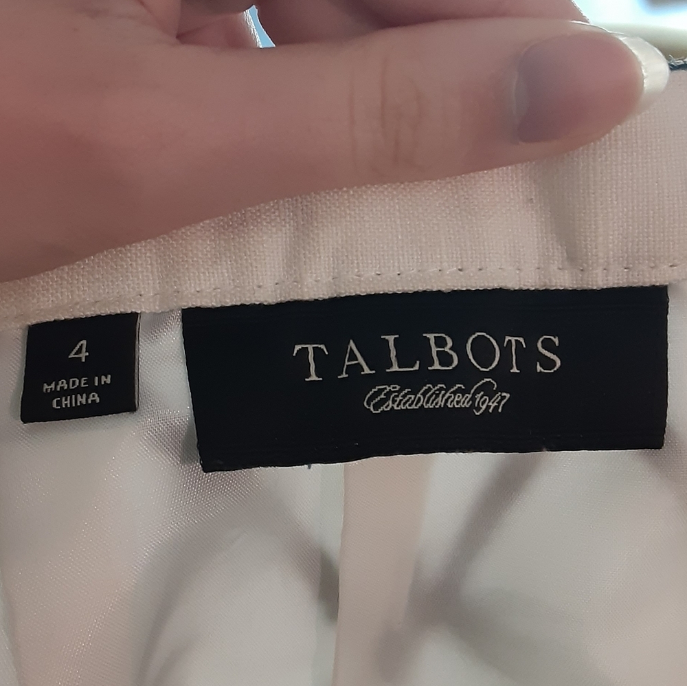 Talbots Embroidered Bamboo Patterned Lined Skirt - image 5